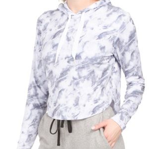 NWT KYODAN Tie Dye Printed Moss Jersey Hoodie